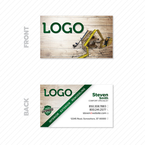 contractor business card