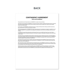 roofers contingency form