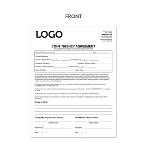 roofers contingency form