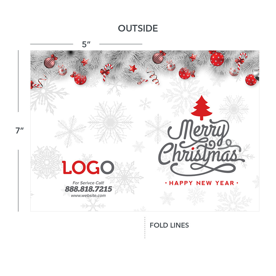 Christmas greeting card for contractors