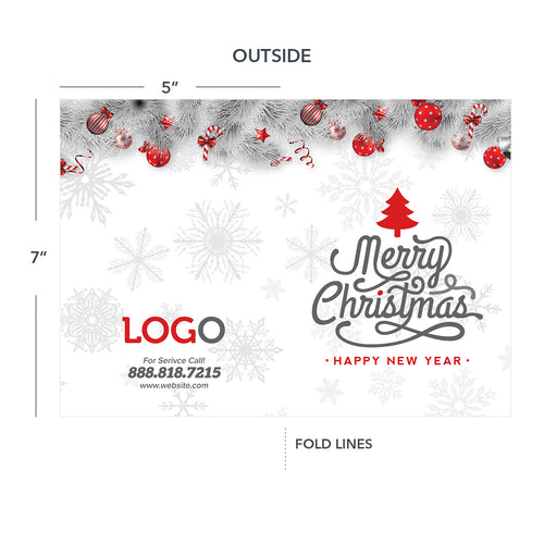 Christmas greeting card for contractors