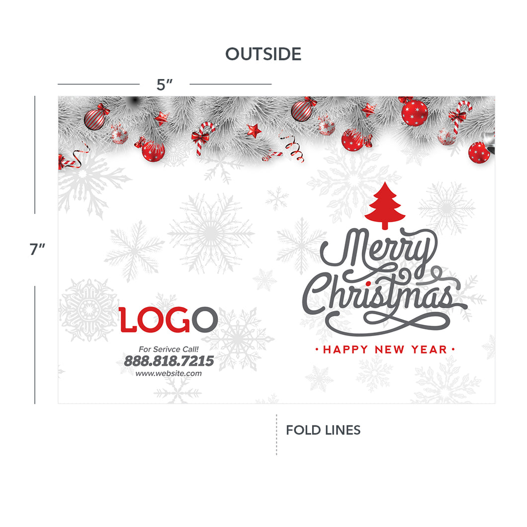 Christmas greeting card for contractors
