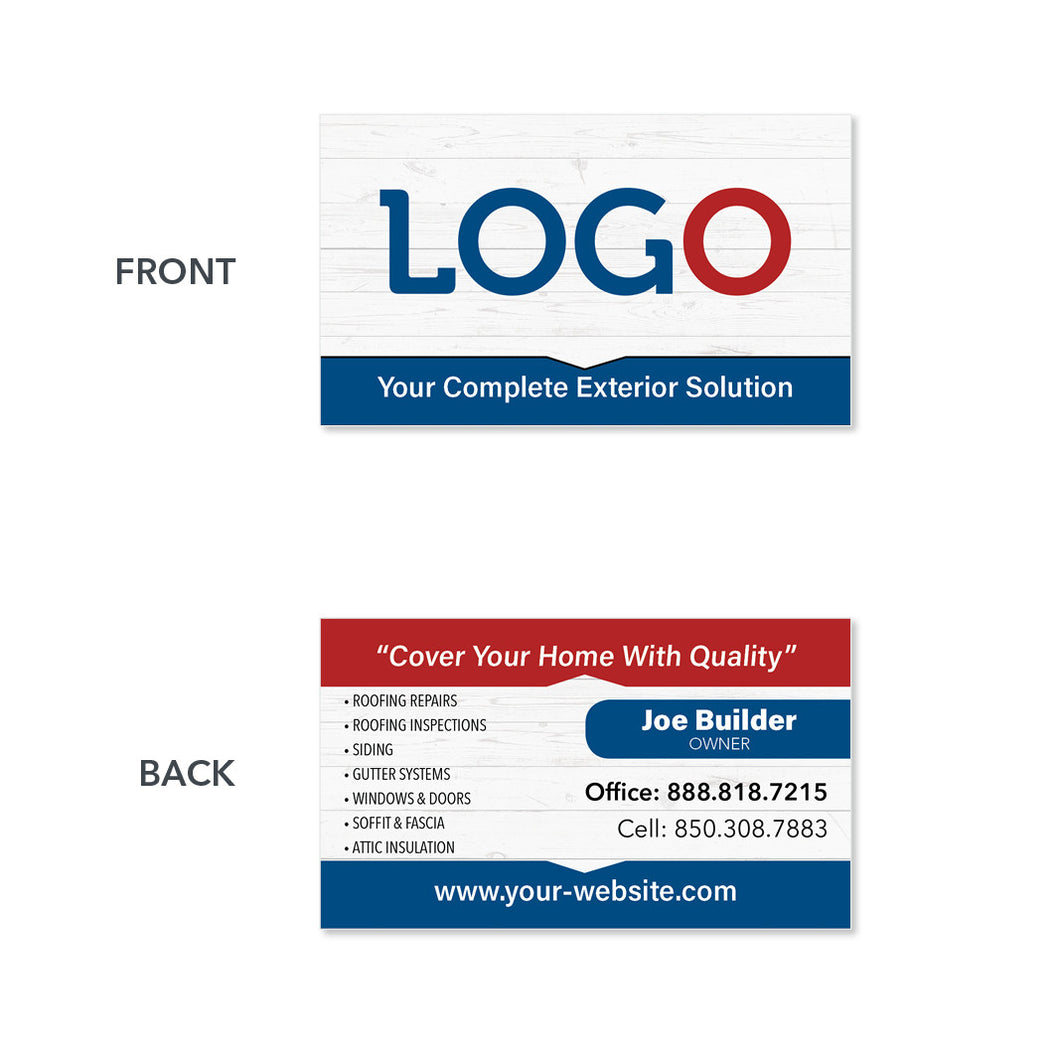 remodeling contractor business card