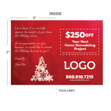 Load image into Gallery viewer, holiday contractor thank you cards
