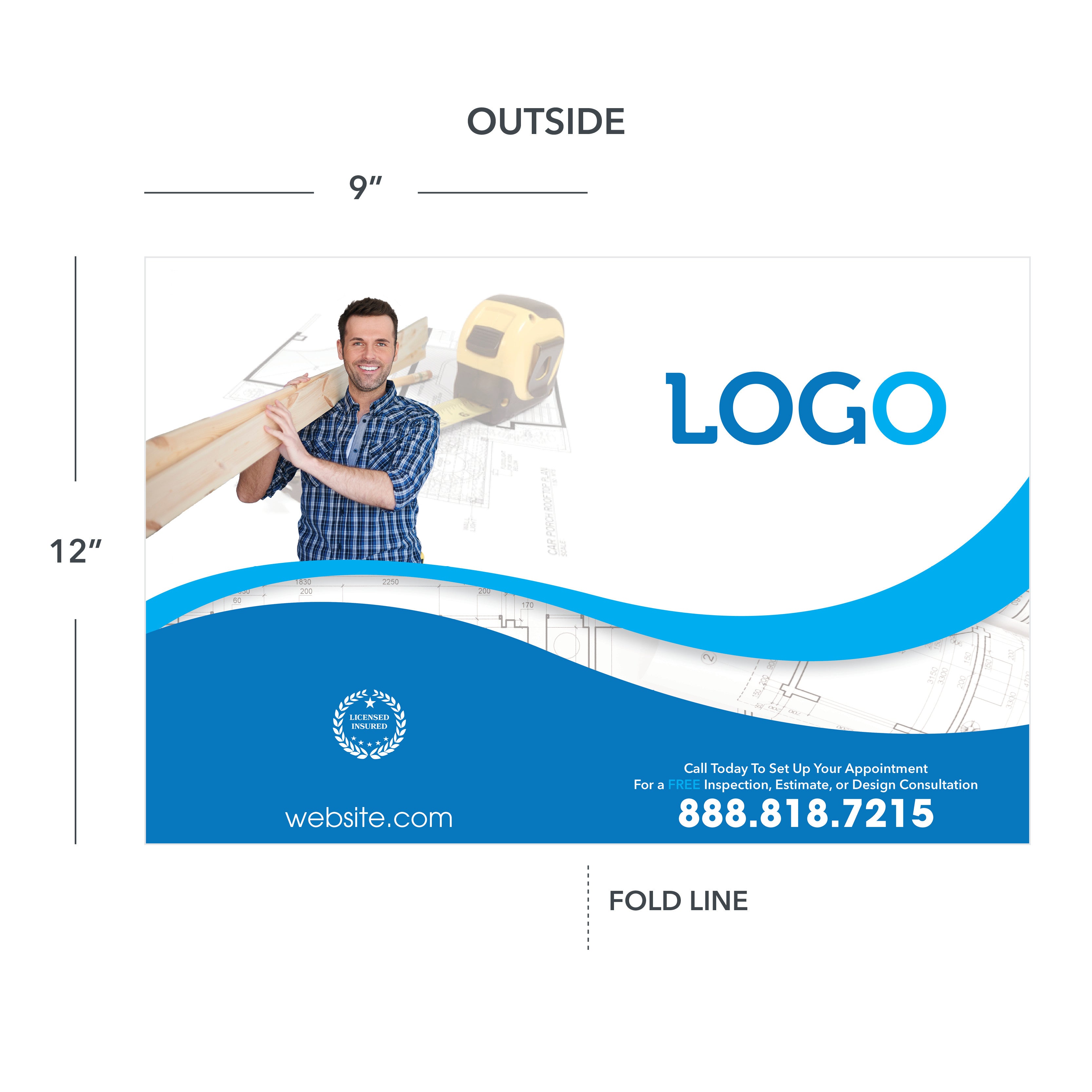 Building Contractor Presentation Folders - Design Print Service ...