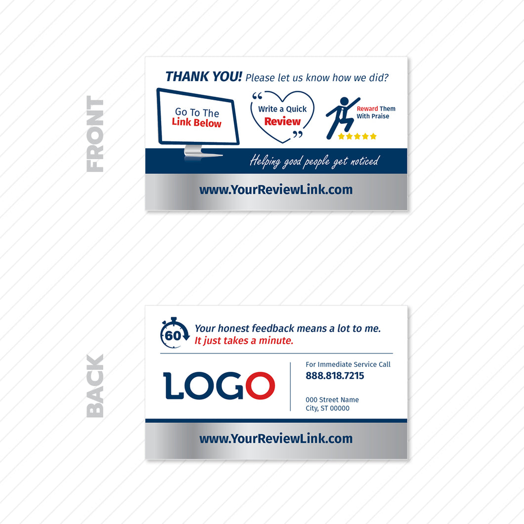 review business card for contractors
