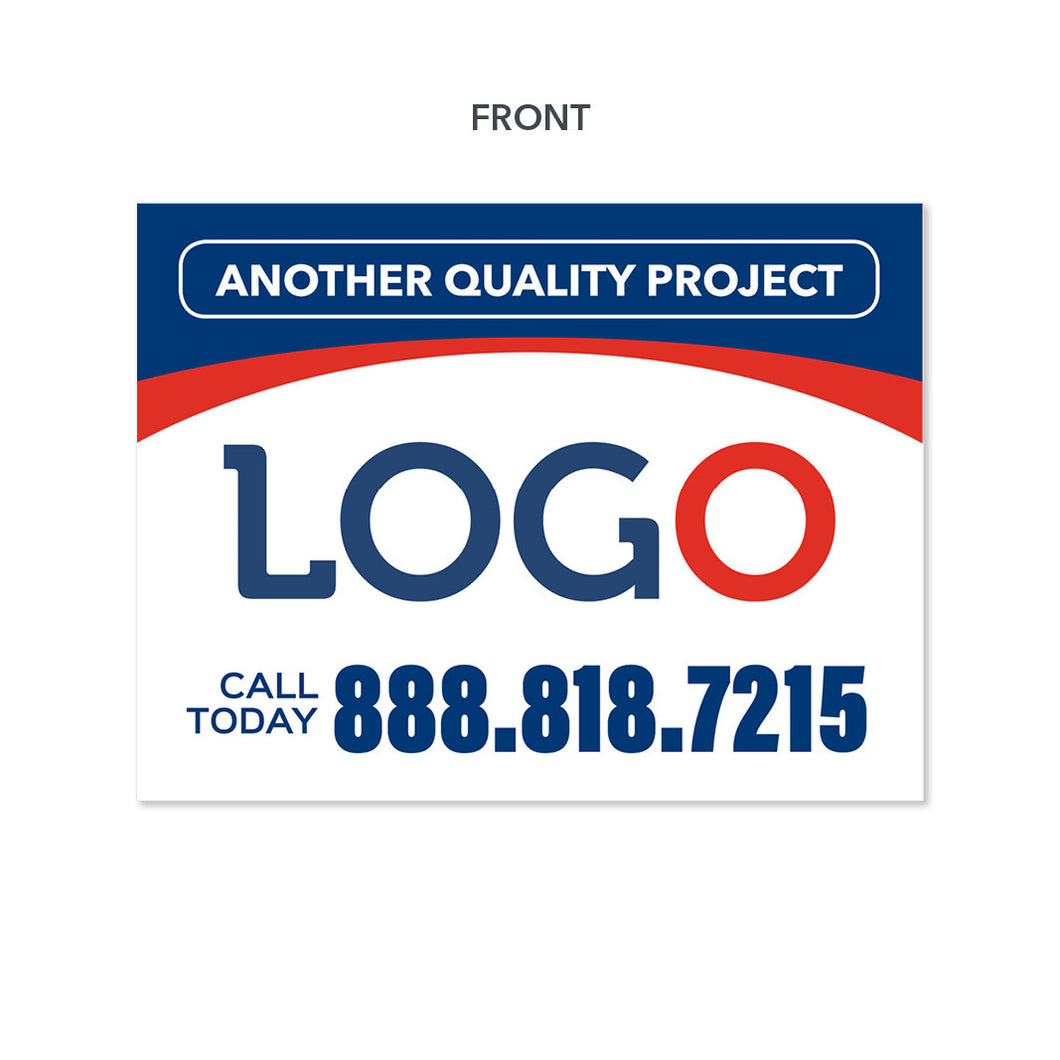 remodeling contractor yard sign