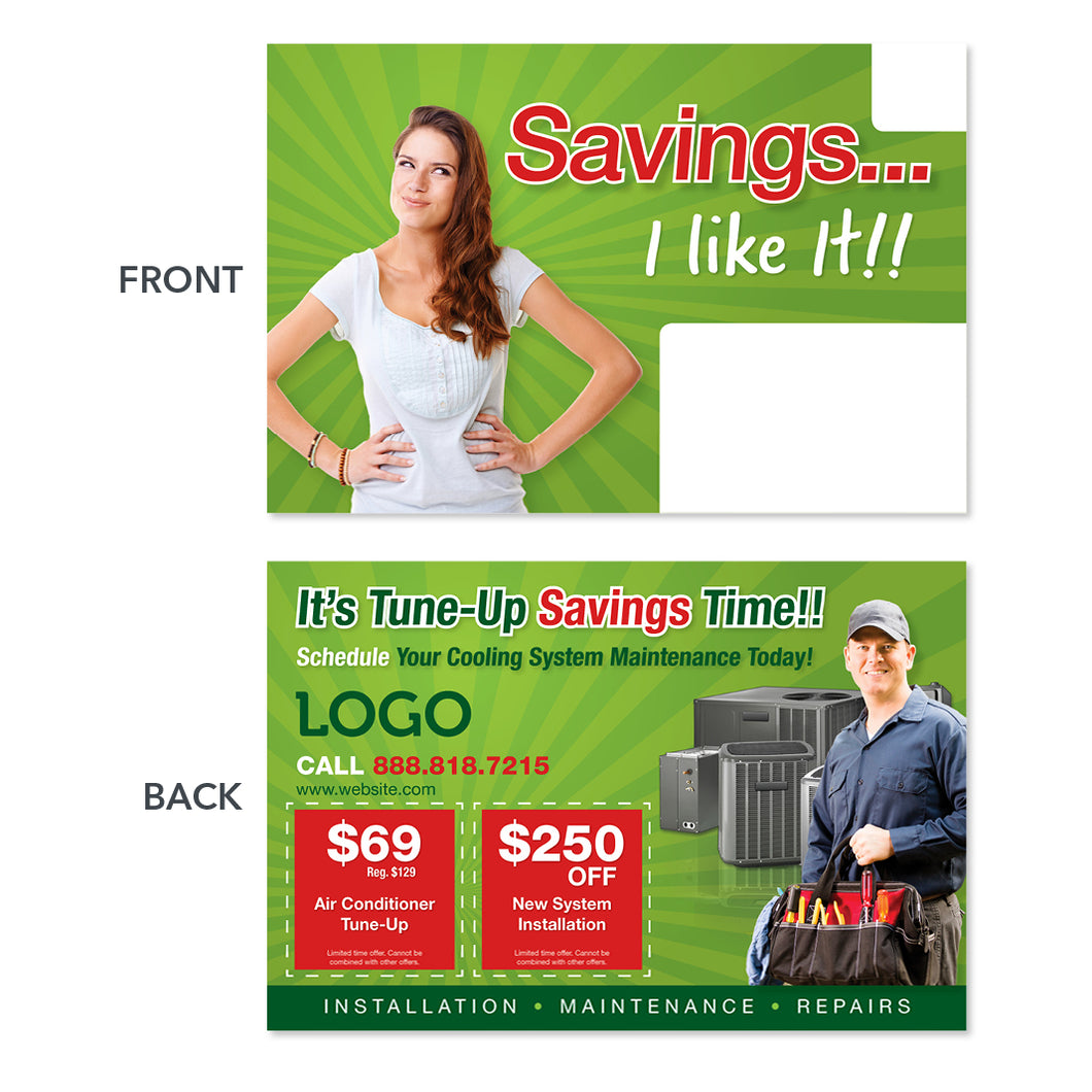 HVAC Cooling Maintenance Postcard