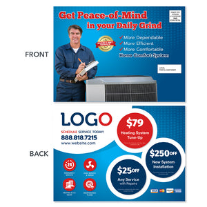 hvac heating EDDM maintenance postcard