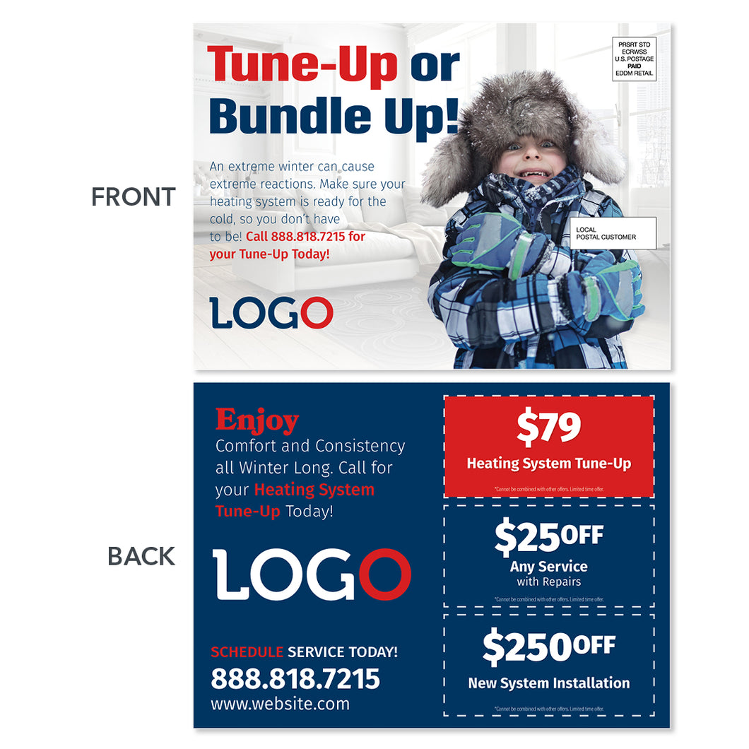 hvac eddm maintenance postcard with boy