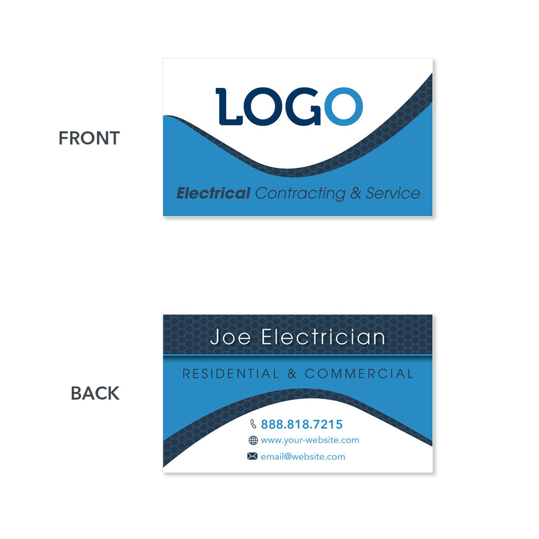 electrician business card