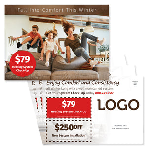 fall Hvac postcard mailer design