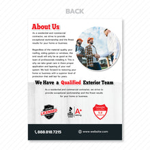Load image into Gallery viewer, exterior home restoration flyer
