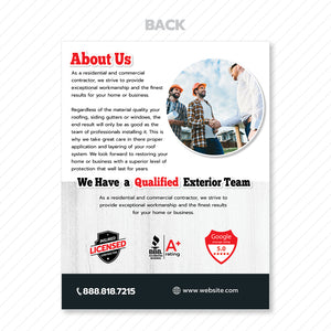 exterior home restoration flyer