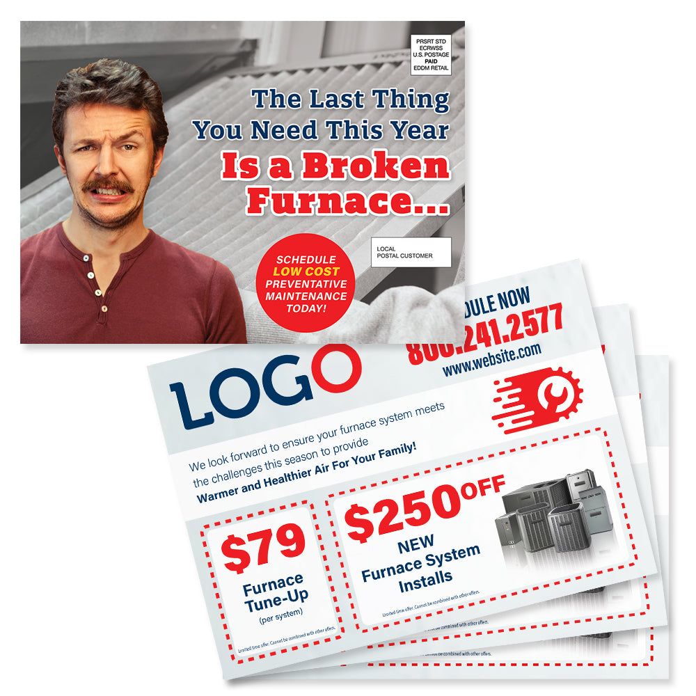 furnace maintenance postcard