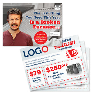 furnace maintenance postcard