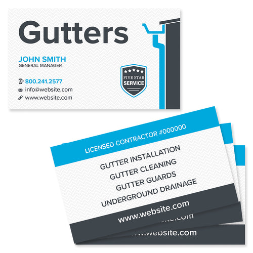 Gutter business card design