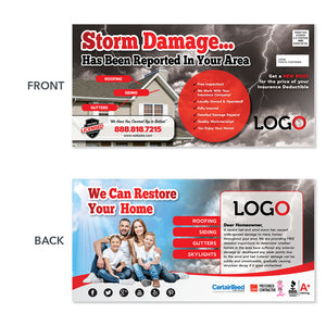 storm damage eddm postcards