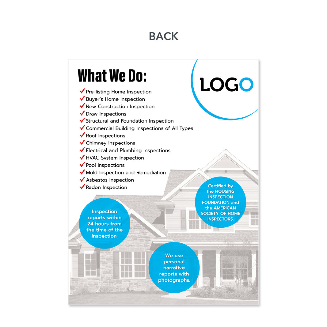Home Inspection Flyers
