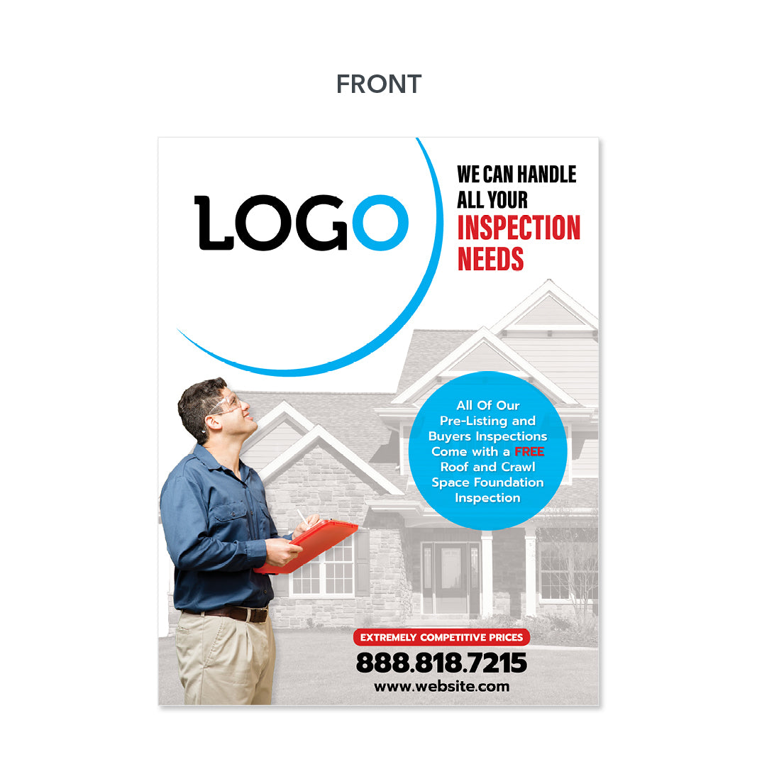 Random Inspection Flyer Home Inspector Flyer - Real Estate Inspector Flyer Design Printing ...