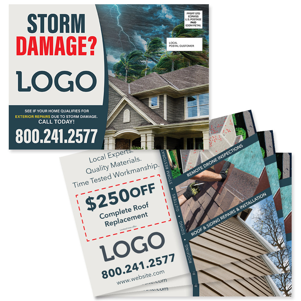 hurricane damage eddm postcard