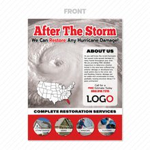 Load image into Gallery viewer, hurricane damage flyer for roofers
