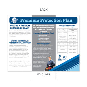 hvac protection plan brochure design