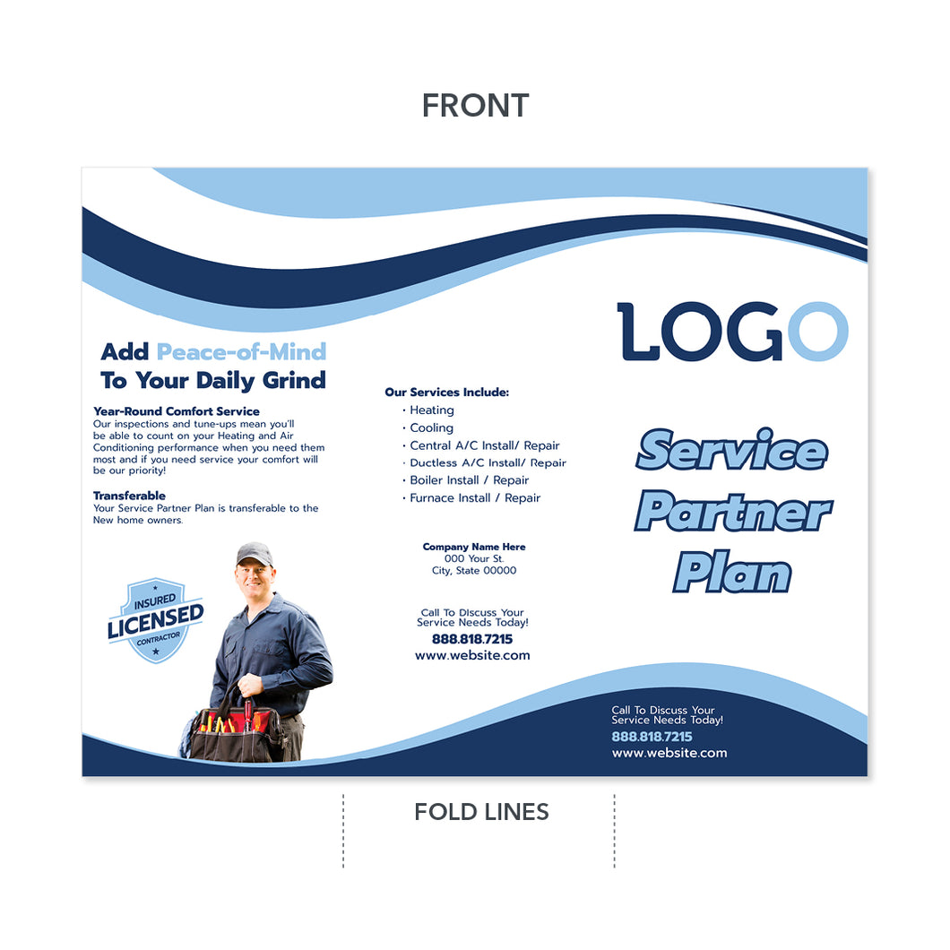 hvac service plan brochure