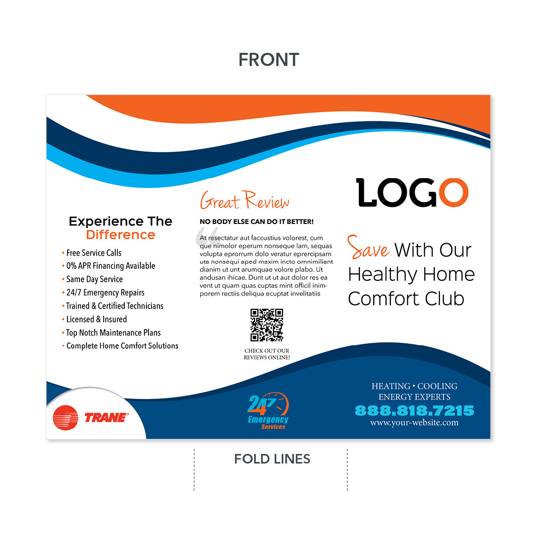hvac trifold brochure maintenance