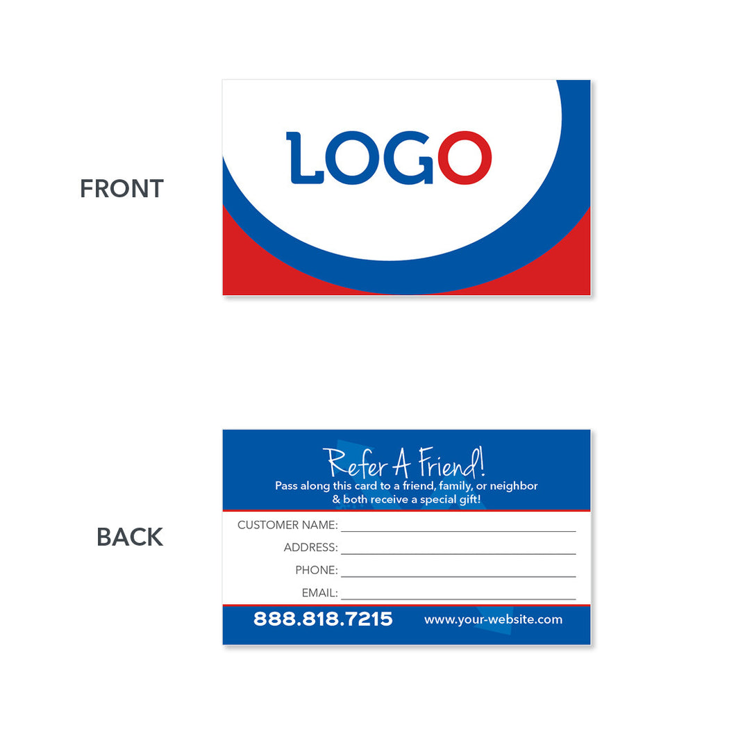 referral hvac business card