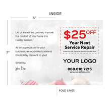 Load image into Gallery viewer, christmas greeting cards for hvac
