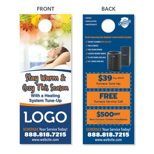 hvac fall season door hanger