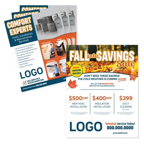 fall season hvac flyer