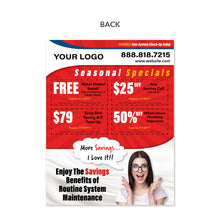 Load image into Gallery viewer, hvac maintenance flyer
