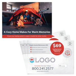 hvac heating eddm postcard mailer