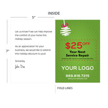 Load image into Gallery viewer, holiday greeting cards for hvac
