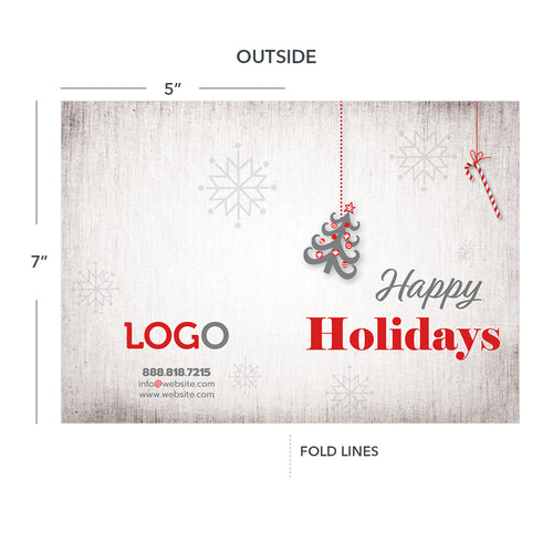 holiday hvac or plumbing thank you card