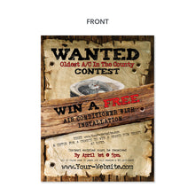 Load image into Gallery viewer, old air conditioner contest flyer
