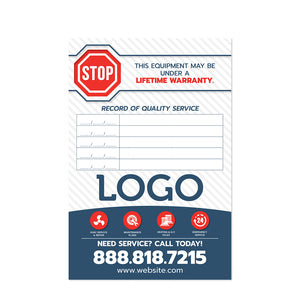 hvac service sticker design