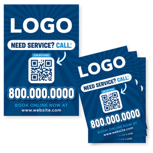 hvac service sticker
