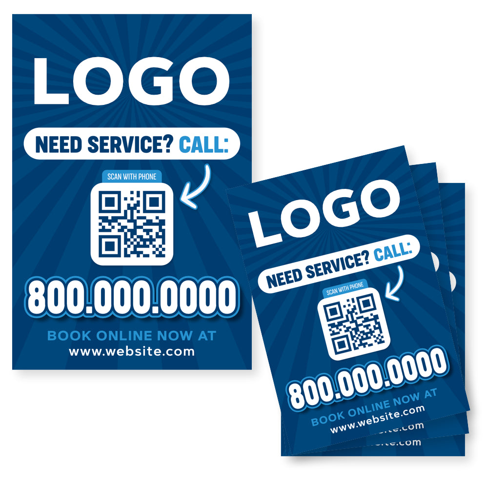 hvac service sticker