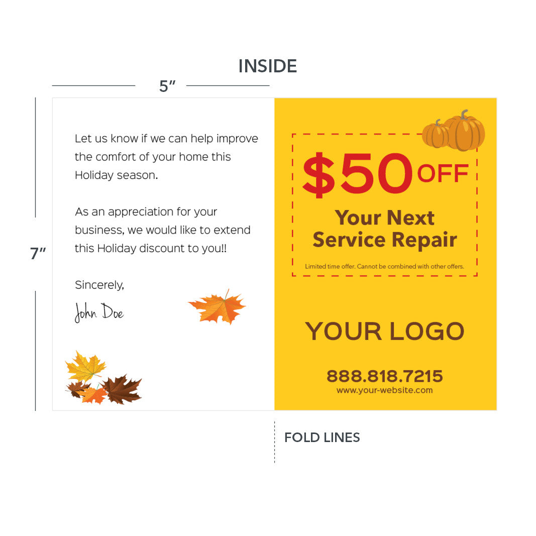 thanksgiving greeting card for hvac