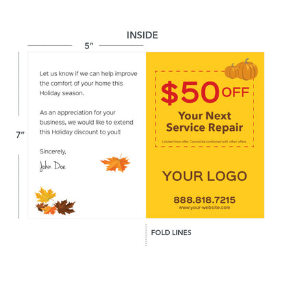 thanksgiving greeting card for hvac