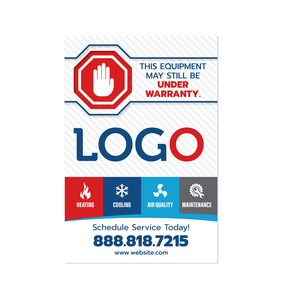 HVAC Equipment Stickers - Design Print Services – Footbridge Marketing