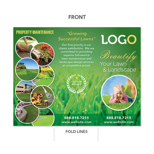 landscape and lawn maintenance brochure