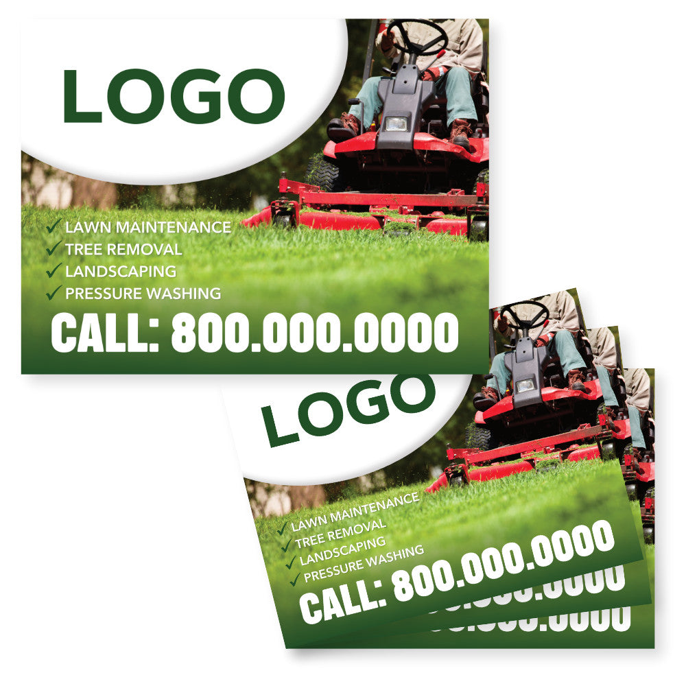 lawn care yard sign design