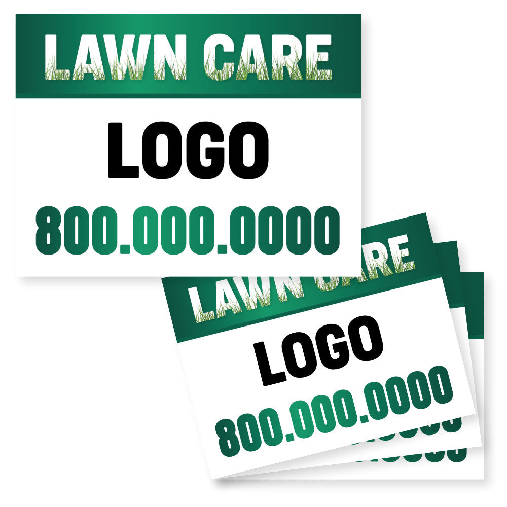 lawn care yard sign design print