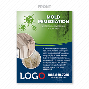 mold remediation flyer print design