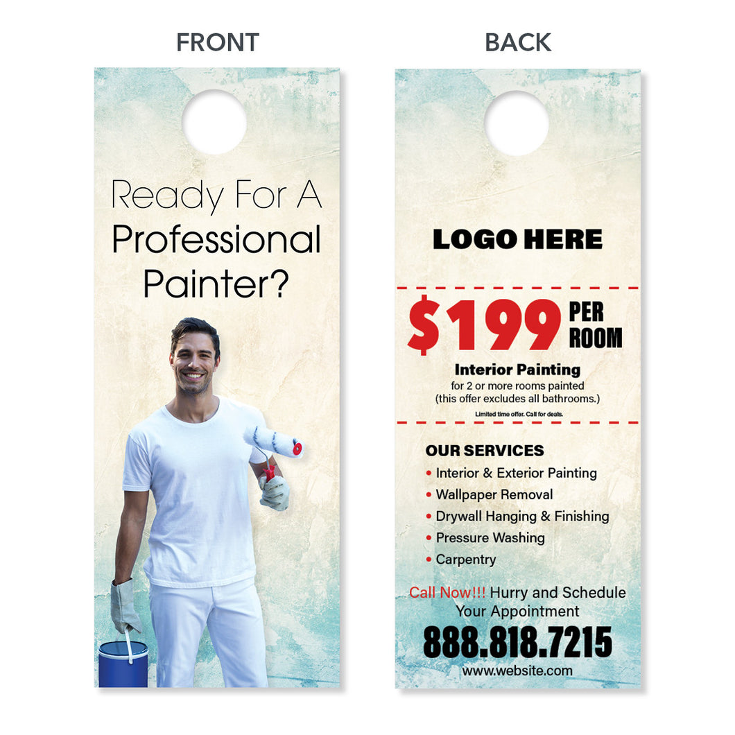 painting contractor door hanger design special