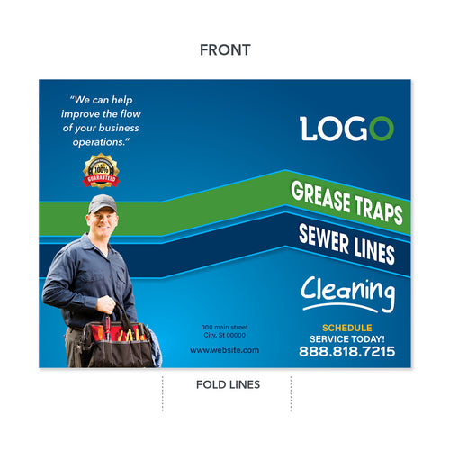 grease trap cleaning plumbers brochure